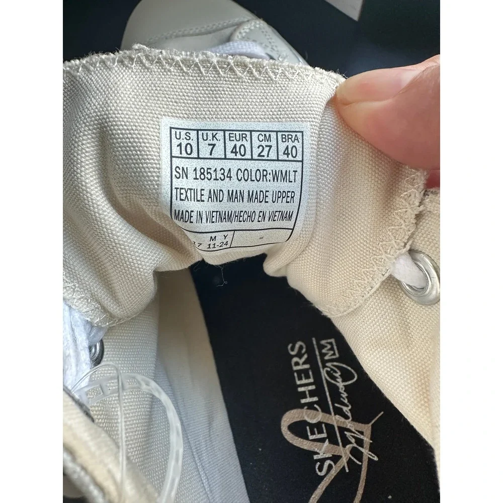 Skechers x James Goldcrown Women's Cordova Classic - Chic Love White Sneakers 10